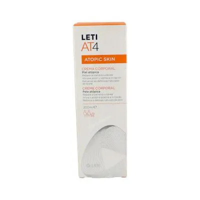 AT4 crema corporal piel atópica 200 ml, Leti