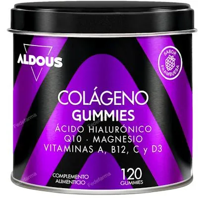 Aldous colágeno con magnesio y ácido hialurónico 120 gominolas, Aldous Bio
