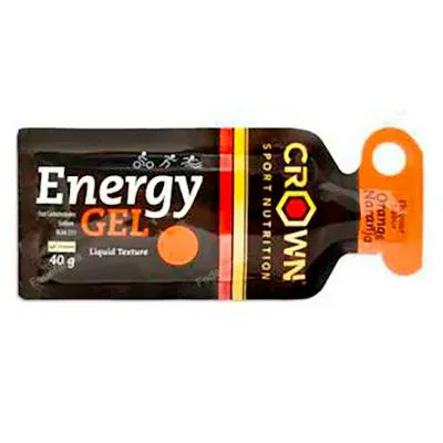 Energy gel naranja 1 x 40 g, Crown Sport Nutrition