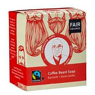 Jabón barba con café 2 pastillas 80 g, Fair Squared