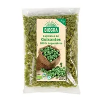 Espiral legumbre guisantes BIO 250 g, Biogra