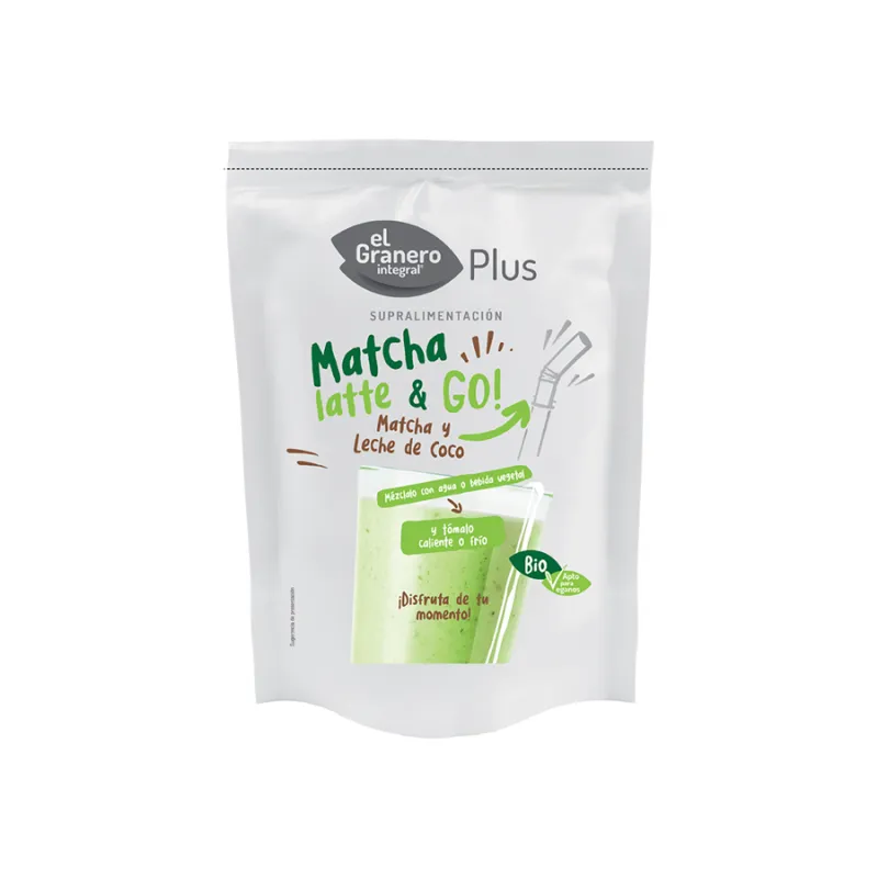 Matcha latte & go 150 g BIO, El Granero