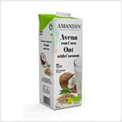 Bebida vegetal de avena con coco 1 l BIO 6 uds., Amandin