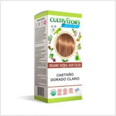 Castaño dorado claro tinte orgánico ecocert 100 g, Cultivators