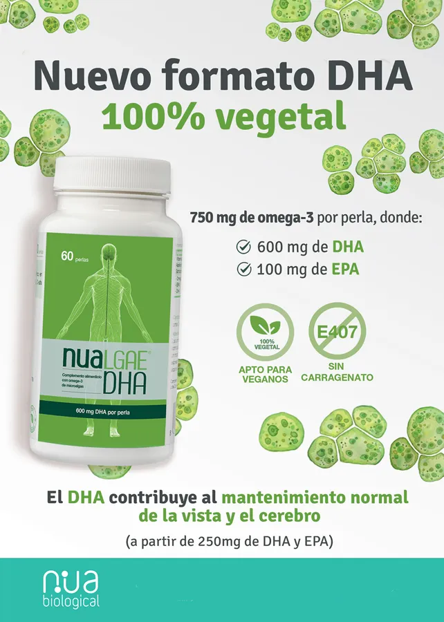 Nualgae DHA 60 perlas, Nua Biological · imagen 2