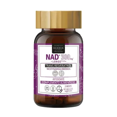 Nad+ 300 mg Longe Plus 60 cápsulas, Banban