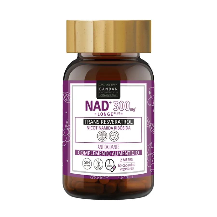 Nad+ 300 mg Longe Plus 60 cápsulas, Banban