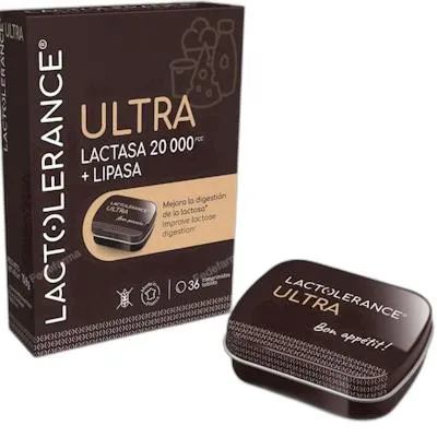 Ultra (lactasa 20.000 fcc+lipasa) 36 comprimidos, Lactolerance