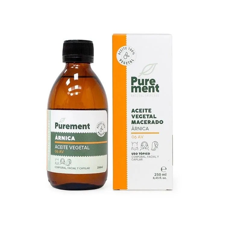Aceite Vegetal Macerado de Árnica 250 ml, Purement