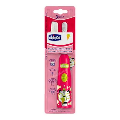 Elektrische tandenborstel roze panda 36M, Chicco