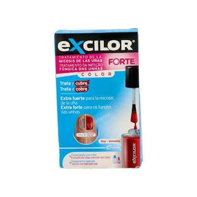 Excilor forte + esmalte rojo 30 ml, Exiclor