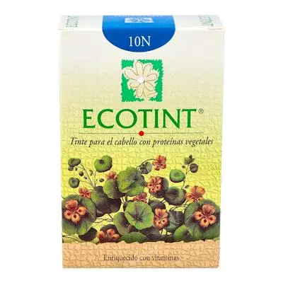 10N rubio platino tinte para cabello, Ecotint