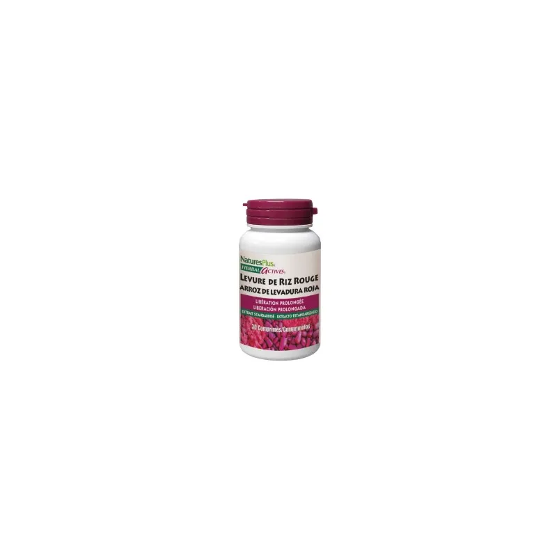 Levadura arroz rojo 30 comprimidos, Natures Plus