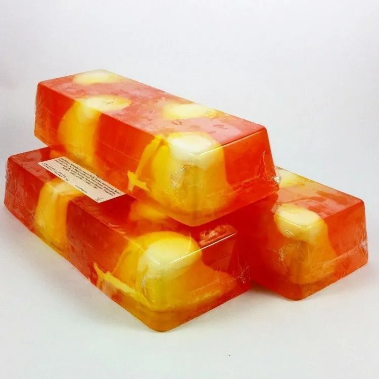 Barra jabón de glicerina melocotón, Big Soap Factory