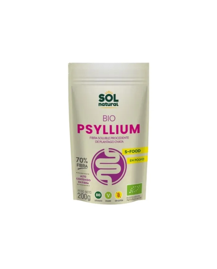 Psyllium en polvo BIO 200 g, Solnatural