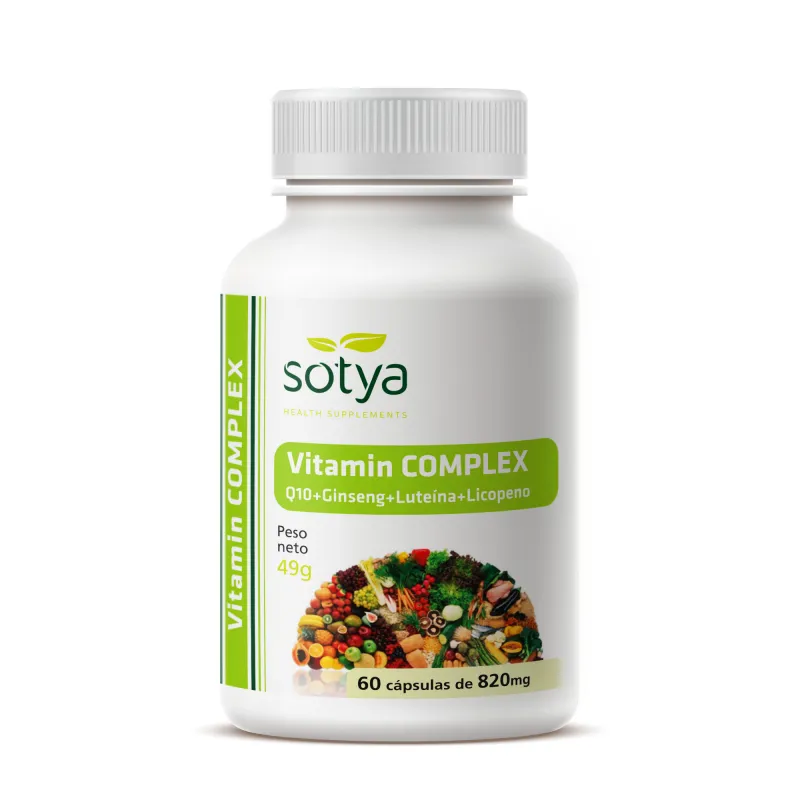 Vitamin complex 820 mg 60 cápsulas, Sotya