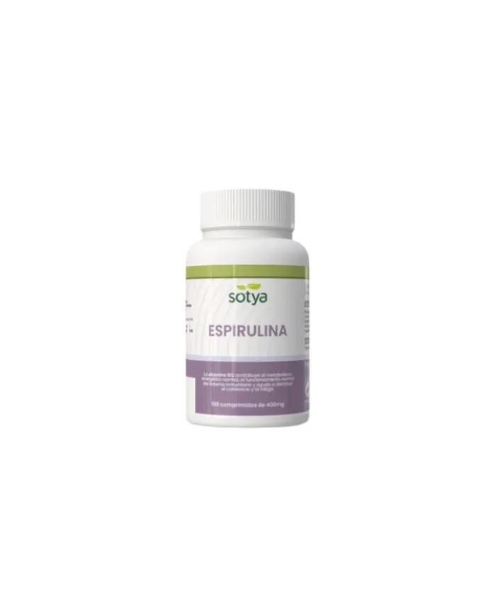 Espirulina + vit B12 400 mg 100 comprimidos, Sotya