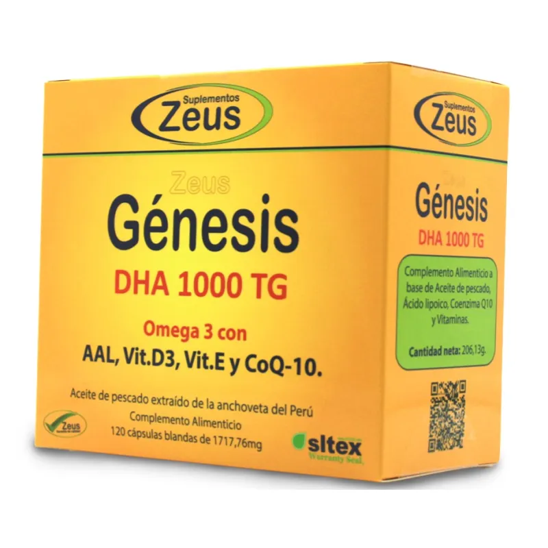 Genesis dha 1000mg 120 capsules, Zeus