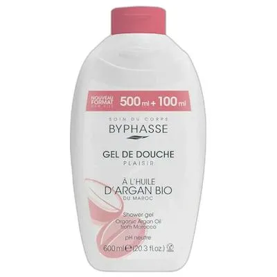 Plaisir gel de ducha aceite de argan BIO 600 ml, Byphasse