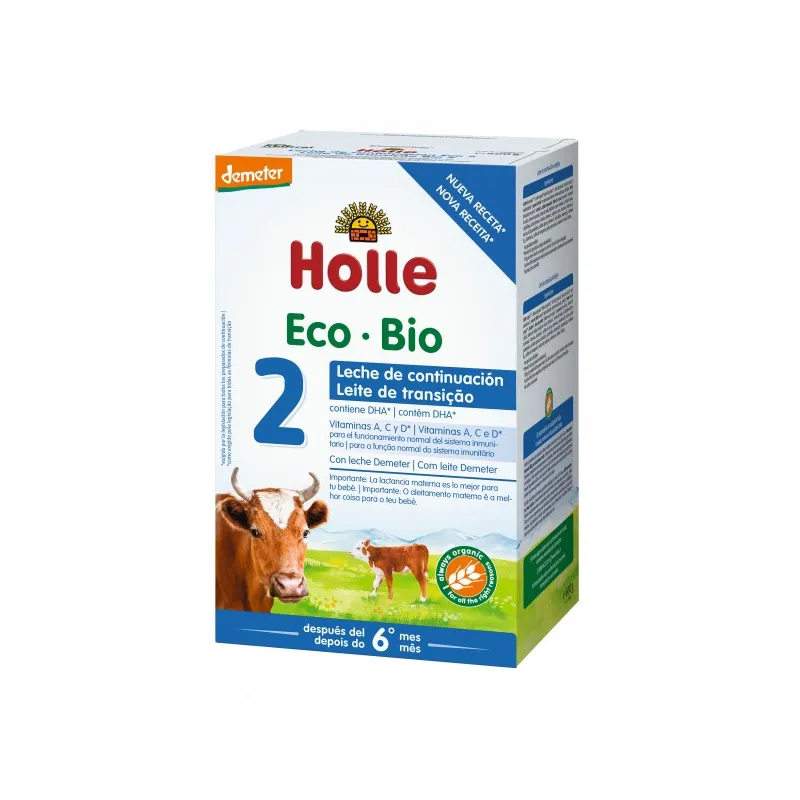 Leche de continuacion 2 vaca demeter 600 g, Holle