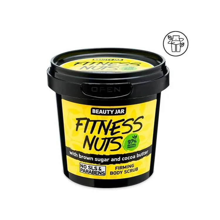 Esfoliante corporal reafirmante - Açúcar Amarelo e Cacau, Beauty Jar