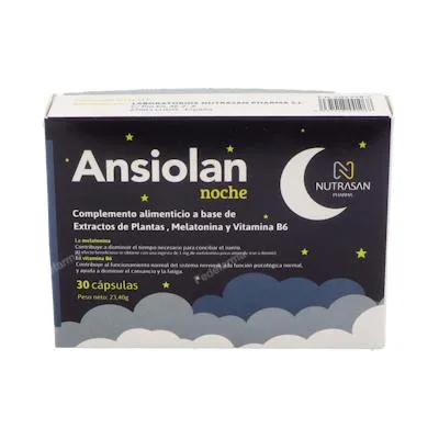 Ansiolan noche 30 cápsulas, Nutrasan