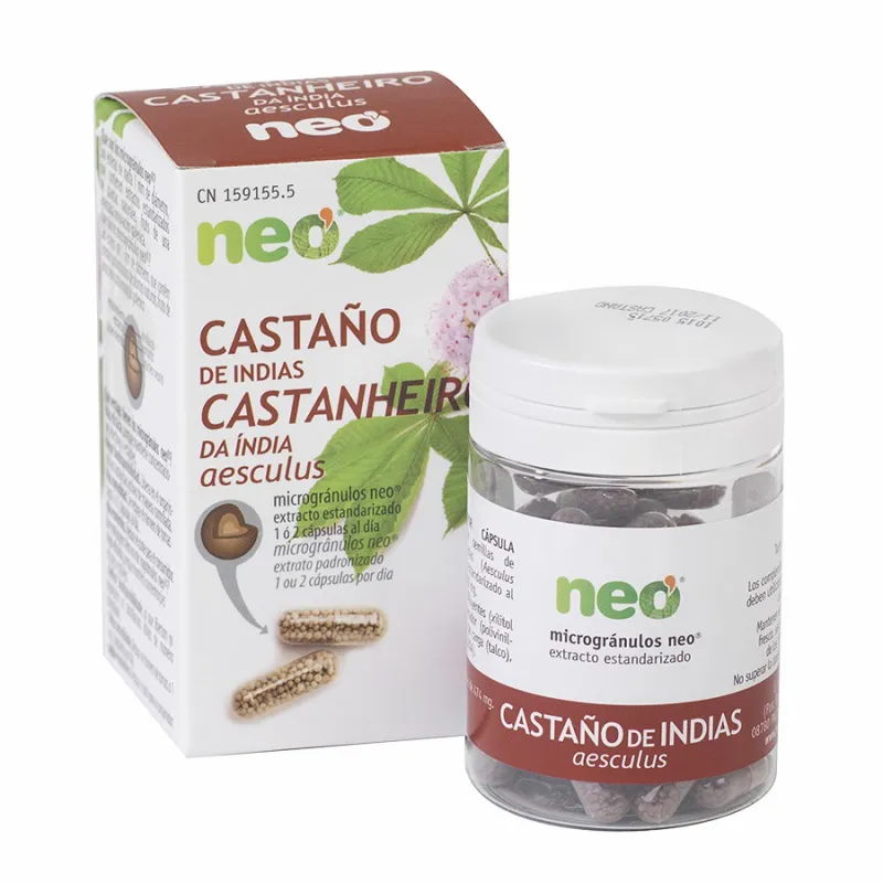 Castaño indias extracto seco 45 cápsulas, Neo