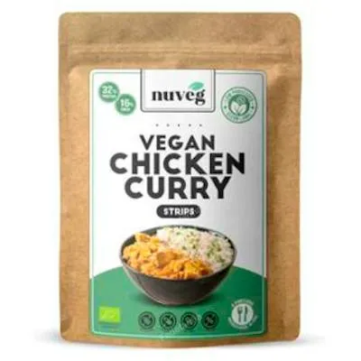 Pollo al curry sin gluten BIO 90 g, Nuveg