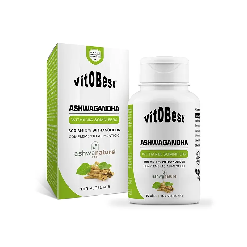 Ashwagandha vitobest 100 cápsulas, Vit.o.best