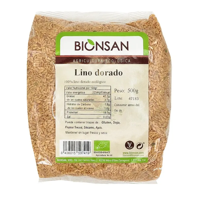 Lino dorado BIO 500 g, Bionsan