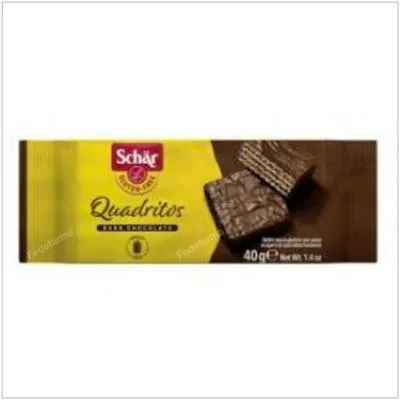 Quadritos de chocolate sin gluten 20 uds., Schar