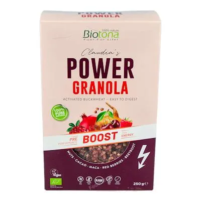 Power granola boost muesli BIO 250 g, Biotona