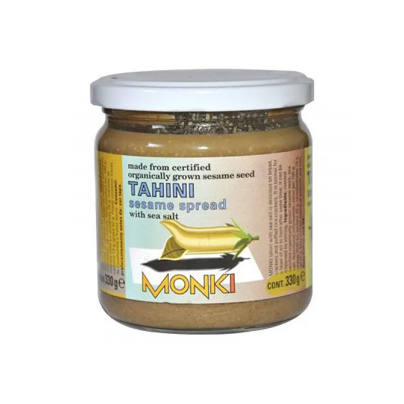 Tahin tostado con sal BIO 330 g, Monki