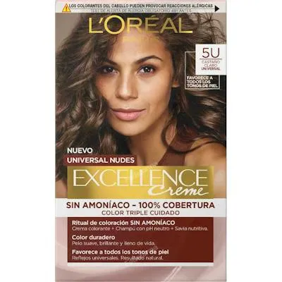 Excellence universal nudes coloracion triple castano claro 5 uds., L'oréal Paris