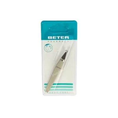 Pinzetta cromata per punti neri 24106, Beter
