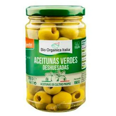 Olive verte dénoyautée BIO 280 g, Bio Organica Italia