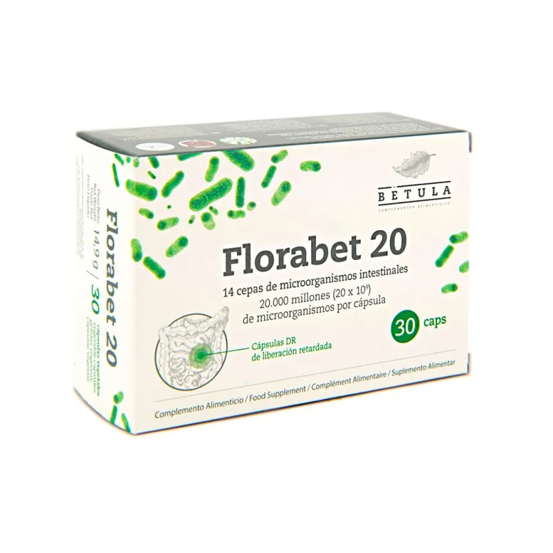 Florabet 20 30 cápsulas, Betula