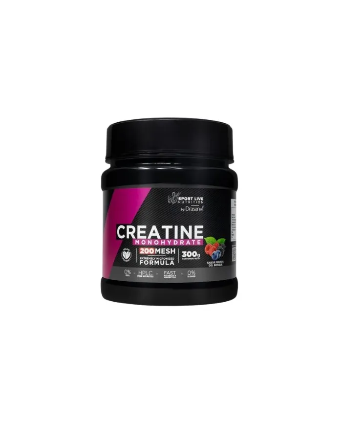 Creatina monohidrato 200 mesh frut bosque 300 g, Drasanvi