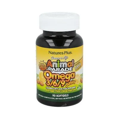 Animal parade omega 3-6-9 junior 90 perlas, Natures Plus