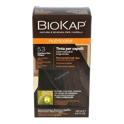 Haarverf lichtbruin goudkleurig ·5.3 140 ml, Biokap