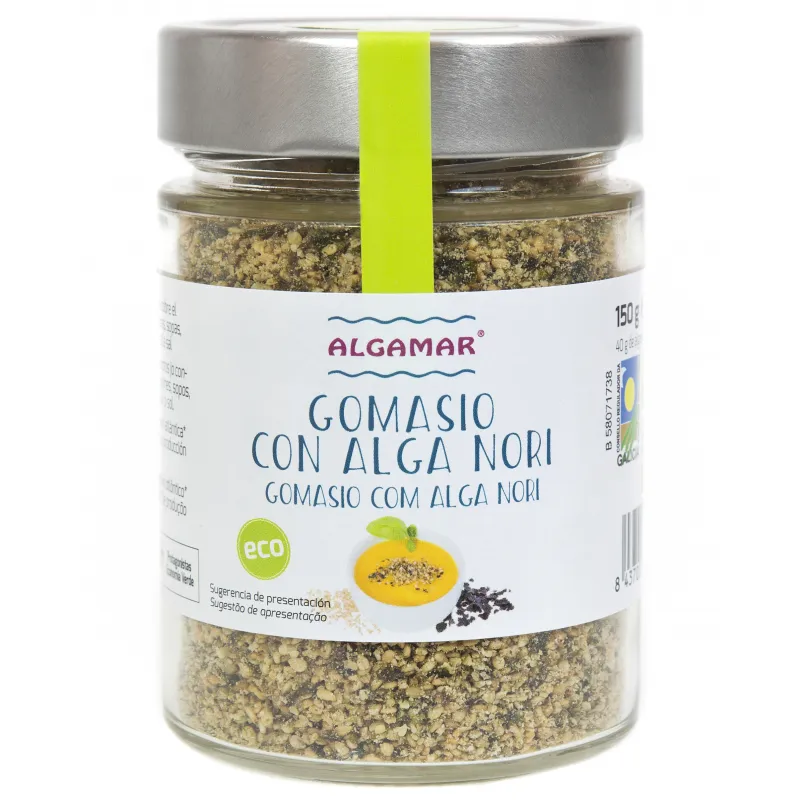 Gomasio con alga nori BIO 150 g, Algamar