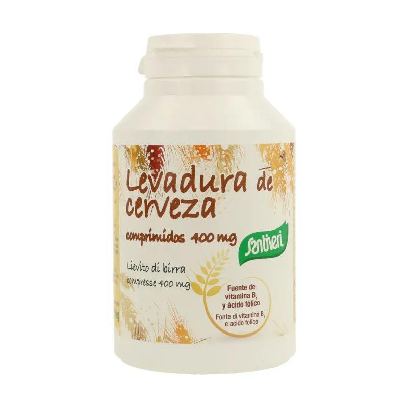 Levadura cerveza seca 400 mg 370 comprimidos, Santiveri