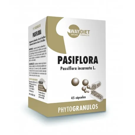 Passiflora De 400 mg 45 cápsulas, Waydiet