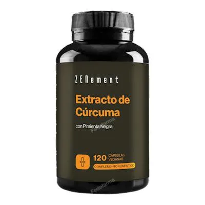 Extracto cúrcuma con pimienta negra 120 cápsulas, Zenement
