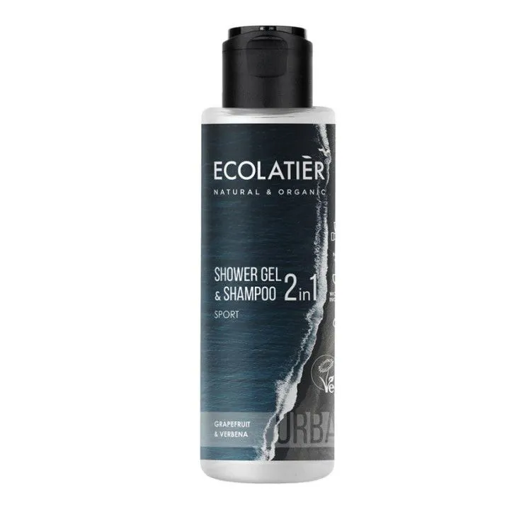 Gel de ducha y champú 2 en 1 Sport, Ecolatier
