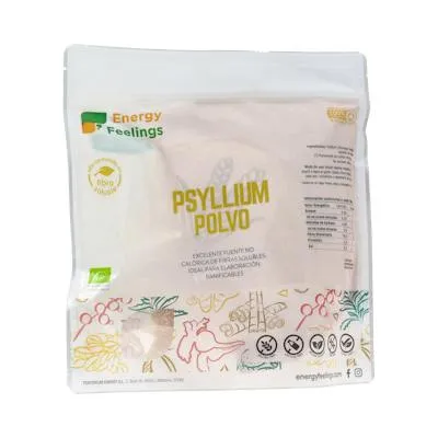 Psyllium polvo sin gluten BIO 500 g, Energy Feelings