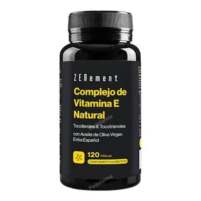 Complejo de vitamina e natural con ácido De oliva 120 perlas, Zenement