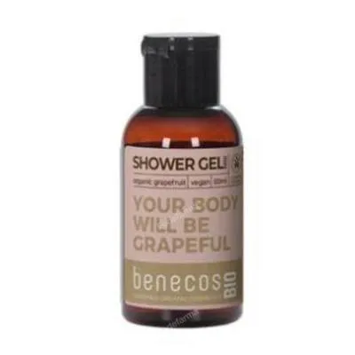 Gel de baño pomelo mini viaje BIO 50 ml, Benecos