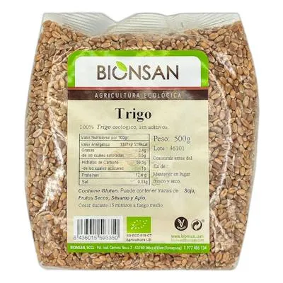 Trigo en grano BIO 500 g, Bionsan
