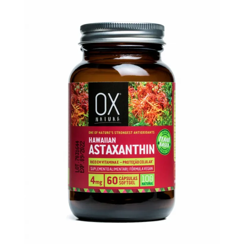 Hawaiian astaxanthin 4 mg oro de los andes 60 cápsulas, Oro Los Andes